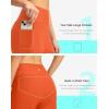 imageG GRADUAL Womens 11 Long Swim Board Shorts High Waisted Knee Length Beach Swimming Shorts for Women with Pockets LinerOrange