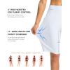 imageG GRADUAL Womens 11 Long Swim Board Shorts High Waisted Knee Length Beach Swimming Shorts for Women with Pockets LinerWhite