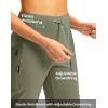 imageG GRADUAL Womens Capri Pants with 3 Zipper Pockets Lightweight Quick Dry Hiking Travel Capris Pants for Women Casual SummerGrey Sage