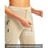 imageG GRADUAL Womens Capri Pants with 3 Zipper Pockets Lightweight Quick Dry Hiking Travel Capris Pants for Women Casual SummerKhaki