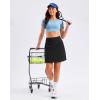 imageG Gradual 1618 Skorts for Woman Golf Skirts 3 Pockets Women High Waisted Athletic Skirt Tennis Pickleball Casual SummerBlack