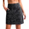 imageG Gradual 1618 Skorts for Woman Golf Skirts 3 Pockets Women High Waisted Athletic Skirt Tennis Pickleball Casual SummerBlack Camo