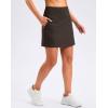 imageG Gradual 1618 Skorts for Woman Golf Skirts 3 Pockets Women High Waisted Athletic Skirt Tennis Pickleball Casual SummerFudge Coffee