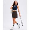imageG Gradual 1618 Skorts for Woman Golf Skirts 3 Pockets Women High Waisted Athletic Skirt Tennis Pickleball Casual SummerFudge Coffee