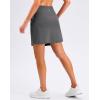 imageG Gradual 1618 Skorts for Woman Golf Skirts 3 Pockets Women High Waisted Athletic Skirt Tennis Pickleball Casual SummerIron Grey