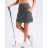 imageG Gradual 1618 Skorts for Woman Golf Skirts 3 Pockets Women High Waisted Athletic Skirt Tennis Pickleball Casual SummerIron Grey