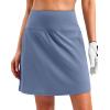 imageG Gradual 1618 Skorts for Woman Golf Skirts 3 Pockets Women High Waisted Athletic Skirt Tennis Pickleball Casual SummerLight Grey Blue