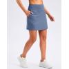 imageG Gradual 1618 Skorts for Woman Golf Skirts 3 Pockets Women High Waisted Athletic Skirt Tennis Pickleball Casual SummerLight Grey Blue