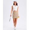 imageG Gradual 1618 Skorts for Woman Golf Skirts 3 Pockets Women High Waisted Athletic Skirt Tennis Pickleball Casual SummerLight Khaki