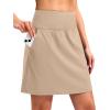 imageG Gradual 1618 Skorts for Woman Golf Skirts 3 Pockets Women High Waisted Athletic Skirt Tennis Pickleball Casual SummerLight Khaki