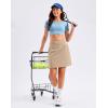 imageG Gradual 1618 Skorts for Woman Golf Skirts 3 Pockets Women High Waisted Athletic Skirt Tennis Pickleball Casual SummerLight Khaki
