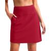 imageG Gradual 1618 Skorts for Woman Golf Skirts 3 Pockets Women High Waisted Athletic Skirt Tennis Pickleball Casual SummerRed