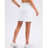 imageG Gradual 1618 Skorts for Woman Golf Skirts 3 Pockets Women High Waisted Athletic Skirt Tennis Pickleball Casual SummerWhite