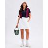 imageG Gradual 1618 Skorts for Woman Golf Skirts 3 Pockets Women High Waisted Athletic Skirt Tennis Pickleball Casual SummerWhite