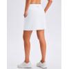 imageG Gradual 1618 Skorts for Woman Golf Skirts 3 Pockets Women High Waisted Athletic Skirt Tennis Pickleball Casual SummerWhite