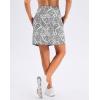 imageG Gradual 1618 Skorts for Woman Golf Skirts 3 Pockets Women High Waisted Athletic Skirt Tennis Pickleball Casual SummerWhite Paisley