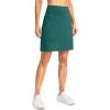 imageG Gradual 19 Skorts for Woman Knee Length Golf Skirt Long Athletic Tennis Skorts for Women Dressy Casual with Shorts PocketsGreen Indigo