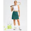 imageG Gradual 19 Skorts for Woman Knee Length Golf Skirt Long Athletic Tennis Skorts for Women Dressy Casual with Shorts PocketsGreen Indigo
