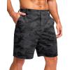 imageG Gradual Mens Casual Shorts 7 9 5 Lightweight 4 Pockets Stretch QuickDry Summer Shorts for Golf Work Hiking TripsBlack Camo