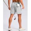 imageG Gradual Mens Casual Shorts 7 9 5 Lightweight 4 Pockets Stretch QuickDry Summer Shorts for Golf Work Hiking TripsBright Gray