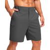 imageG Gradual Mens Casual Shorts 7 9 5 Lightweight 4 Pockets Stretch QuickDry Summer Shorts for Golf Work Hiking TripsCharcoal