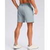 imageG Gradual Mens Casual Shorts 7 9 5 Lightweight 4 Pockets Stretch QuickDry Summer Shorts for Golf Work Hiking TripsLight Grey