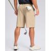 imageG Gradual Mens Casual Shorts 7 9 5 Lightweight 4 Pockets Stretch QuickDry Summer Shorts for Golf Work Hiking TripsLight Khaki