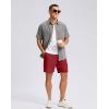 imageG Gradual Mens Casual Shorts 7 9 5 Lightweight 4 Pockets Stretch QuickDry Summer Shorts for Golf Work Hiking TripsRed