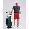 imageG Gradual Mens Casual Shorts 7 9 5 Lightweight 4 Pockets Stretch QuickDry Summer Shorts for Golf Work Hiking TripsRed