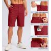 imageG Gradual Mens Casual Shorts 7 9 5 Lightweight 4 Pockets Stretch QuickDry Summer Shorts for Golf Work Hiking TripsRed