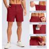 imageG Gradual Mens Casual Shorts 7 9 5 Lightweight 4 Pockets Stretch QuickDry Summer Shorts for Golf Work Hiking TripsRed