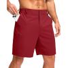 imageG Gradual Mens Casual Shorts 7 9 5 Lightweight 4 Pockets Stretch QuickDry Summer Shorts for Golf Work Hiking TripsRed