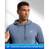imageG Gradual Mens Fleece Hoodie Long Sleeve Athletic Workout Shirts Winter Warm Soft Hooded Sweatshirts for Men with PocketsDusty Blue Heather