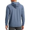 imageG Gradual Mens Fleece Hoodie Long Sleeve Athletic Workout Shirts Winter Warm Soft Hooded Sweatshirts for Men with PocketsDusty Blue Heather