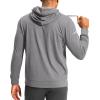 imageG Gradual Mens Fleece Hoodie Long Sleeve Athletic Workout Shirts Winter Warm Soft Hooded Sweatshirts for Men with PocketsLight Grey Heather