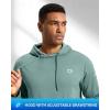 imageG Gradual Mens Fleece Hoodie Long Sleeve Athletic Workout Shirts Winter Warm Soft Hooded Sweatshirts for Men with PocketsOberyl Green Heather