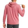 imageG Gradual Mens Fleece Hoodie Long Sleeve Athletic Workout Shirts Winter Warm Soft Hooded Sweatshirts for Men with PocketsRed Heather
