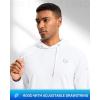imageG Gradual Mens Fleece Hoodie Long Sleeve Athletic Workout Shirts Winter Warm Soft Hooded Sweatshirts for Men with PocketsWhite