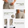 imageG Gradual Mens Golf Pants with 5 Pockets 303234 Lightweight Quick Dry Stretch Work Dress Pants Casual Slacks for MenOil Grey