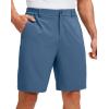 imageG Gradual Mens Golf Shorts with 5 Pockets 9 Light Weight Stretch Quick Dry Casual Dress Work Shorts for MenBlue