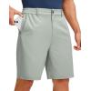 imageG Gradual Mens Golf Shorts with 5 Pockets 9 Light Weight Stretch Quick Dry Casual Dress Work Shorts for MenBright Grey