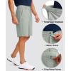 imageG Gradual Mens Golf Shorts with 5 Pockets 9 Light Weight Stretch Quick Dry Casual Dress Work Shorts for MenBright Grey