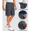 imageG Gradual Mens Golf Shorts with 5 Pockets 9 Light Weight Stretch Quick Dry Casual Dress Work Shorts for MenDark Grey