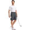imageG Gradual Mens Golf Shorts with 5 Pockets 9 Light Weight Stretch Quick Dry Casual Dress Work Shorts for MenDark Grey