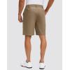 imageG Gradual Mens Golf Shorts with 5 Pockets 9 Light Weight Stretch Quick Dry Casual Dress Work Shorts for MenDark Khaki