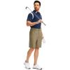 imageG Gradual Mens Golf Shorts with 5 Pockets 9 Light Weight Stretch Quick Dry Casual Dress Work Shorts for MenDusty Khaki