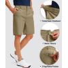 imageG Gradual Mens Golf Shorts with 5 Pockets 9 Light Weight Stretch Quick Dry Casual Dress Work Shorts for MenDusty Khaki