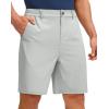imageG Gradual Mens Golf Shorts with 5 Pockets 9 Light Weight Stretch Quick Dry Casual Dress Work Shorts for MenGlacier Grey