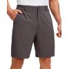 imageG Gradual Mens Golf Shorts with 5 Pockets 9 Light Weight Stretch Quick Dry Casual Dress Work Shorts for MenPurple