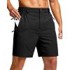 imageG Gradual Mens Shorts 7 5 9 Lightewight Casual Shorts for Men Hiking Golf Shorts with 3 Zipper PocketsBlack